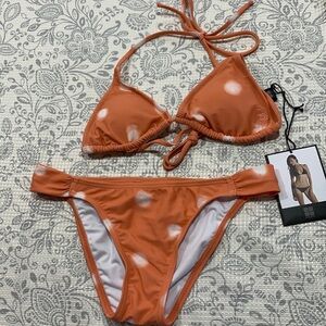 NWT Revolve‎ Insight Shibori Triangle Bikini Set